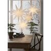 STAR TRADING Papierstern LYSA 43cm weiß incl. Kabel