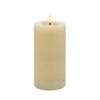 Candela LED Stumpenkerze Echtwachs Winter Cream 7,5x15 cm