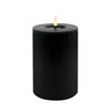 Candela LED Stumpenkerze Echtwachs Winter Black 10x15 cm