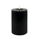 Candela LED Stumpenkerze Echtwachs Winter Black 10x15 cm