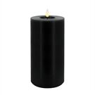 Candela LED Stumpenkerze Echtwachs Winter Black 10x20 cm