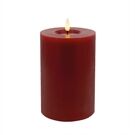 Candela LED Stumpenkerze Echtwachs Winter Red 10x15 cm
