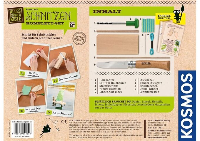 Kosmos Schnitzen Komplett-Set