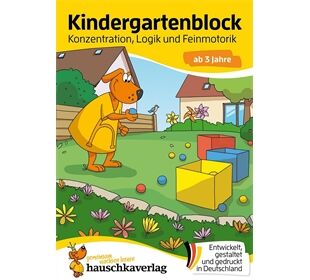 Hauschka Verlag Kindergarten- Konzentration,Logik,Feinmab 3 Jahren