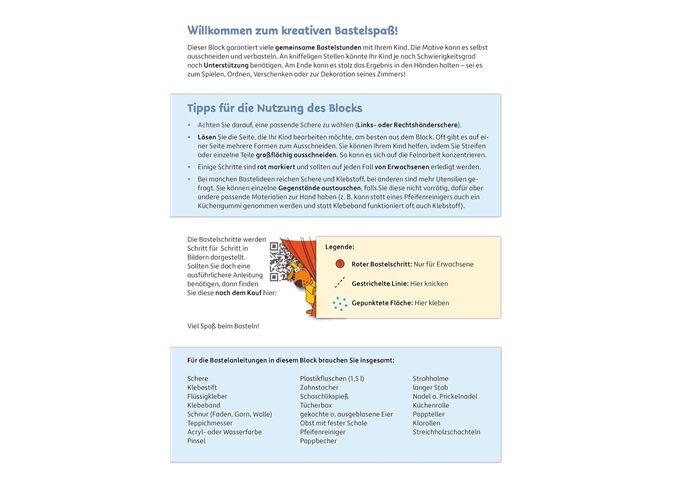 Hauschka Verlag Lass uns basteln - Bastelbuch ab 5 Jahre-Weltall