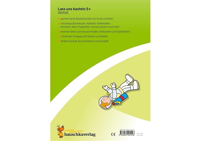 Hauschka Verlag Lass uns basteln - Bastelbuch ab 5 Jahre-Weltall