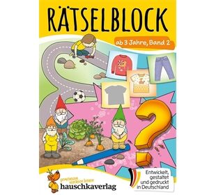 Hauschka Verlag Rätselblock ab 3 Jahre,Band 2