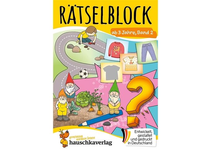 Hauschka Verlag Rätselblock ab 3 Jahre,Band 2