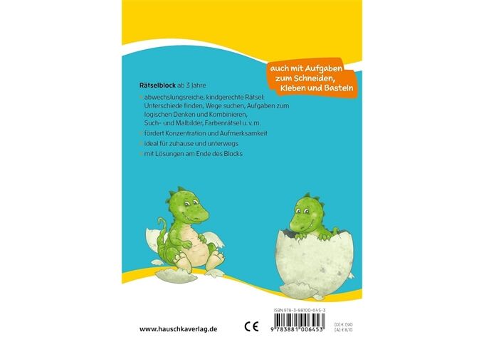 Hauschka Verlag Rätselblock ab 3 Jahre,Band 2