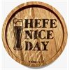 holzpost Untersetzer aus EICHE "'Hefe nice day"