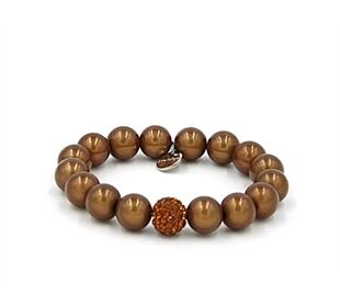 Ella in Love Perlenarmband 12mm choco kugel