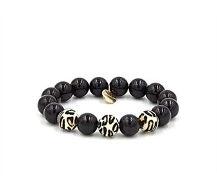 Ella in Love Perlenarmband 12mm leo 3 s-w
