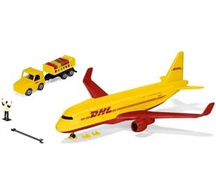 Siku DHL Frachtflugzeug mit Zubehör