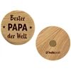 holzpost Magnet aus EICHE "Bester Papa der Welt"