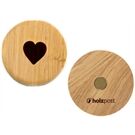 holzpost Magnet aus EICHE "Herz"