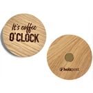 holzpost Magnet aus EICHE "It's Coffee o'clock"