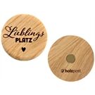 holzpost Magnet aus EICHE "Lieblingsplatz"