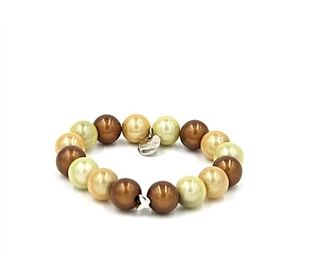 Ella in Love Perlenarmband 12mm mixed choco