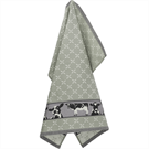 Bunzlau Castle Tea Towel/Geschirruch Cows dark green