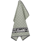 Bunzlau Castle Tea Towel/Geschirruch Cows dark green
