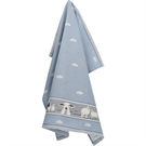Bunzlau Castle Tea Towel/Geschirruch Sheep grey-blue