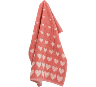 Bunzlau Castle Kitchen Towel/Frottiertuch Hearts pink