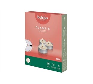EK Bolsius Teelichte 6 Stunden 40 Stück