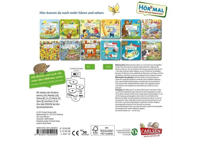 Carlsen Verlag Hör mal Wimmel Wald und Wiese