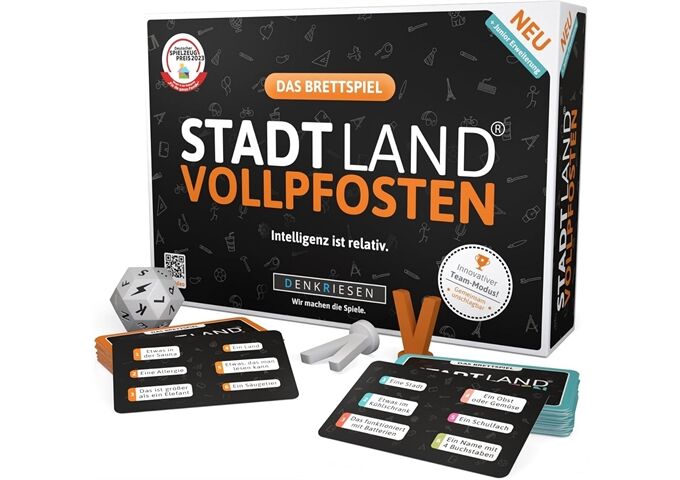 Denkriesen STADT LAND VOLLPFOSTEN Brettspiel