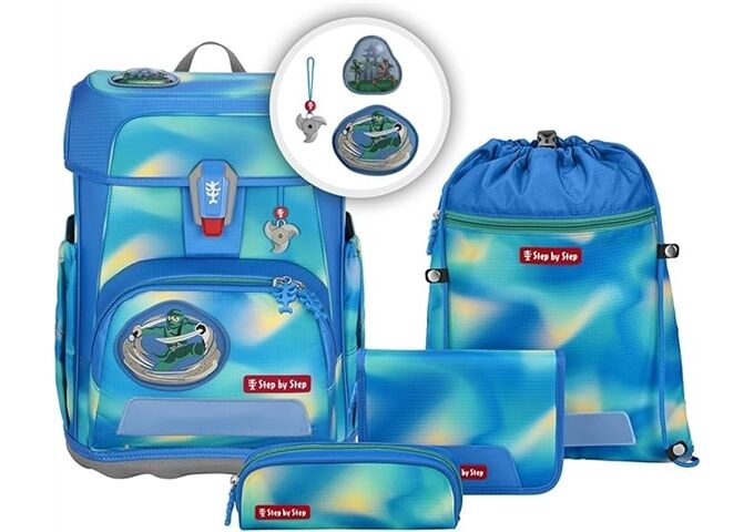 Step by Step CLOUD FLASH Schulranzen-Set "Ninja Zazu", 5-teilig