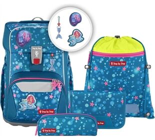 Step by Step GIANT Schulranzen-Set "Mermaid Lola", 5-teilig