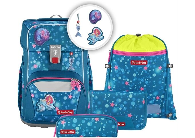Step by Step GIANT Schulranzen-Set "Mermaid Lola", 5-teilig