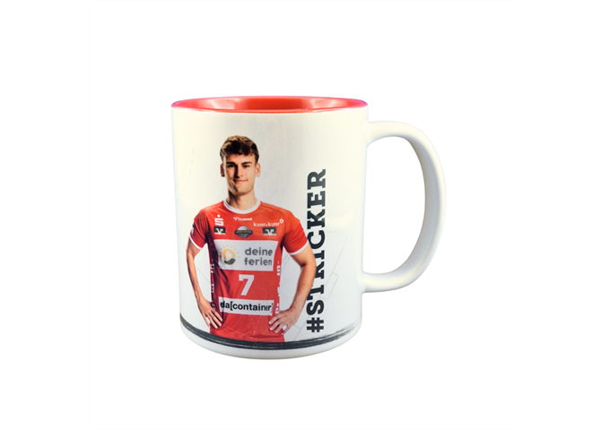 HSG Nordhorn Lingen Keramiktasse 330ml Rot Weiss