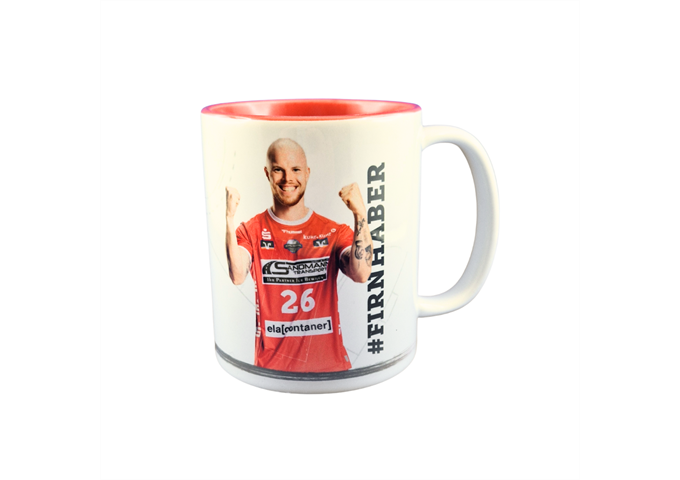 HSG Nordhorn Lingen Keramiktasse 330ml Rot Weiss