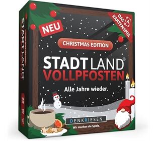 Denkriesen STADT LAND VOLLPFOSTEN - Das Kartenspiel CHRISTMAS