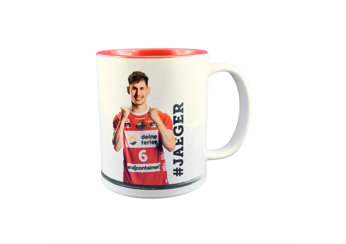 HSG Nordhorn Lingen Keramiktasse 330ml Rot Weiss