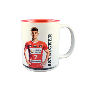 HSG Nordhorn Lingen Keramiktasse 330ml Rot Weiss