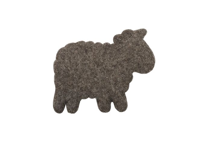 Frida Feeling Filzuntersetzer Schaf graubraun