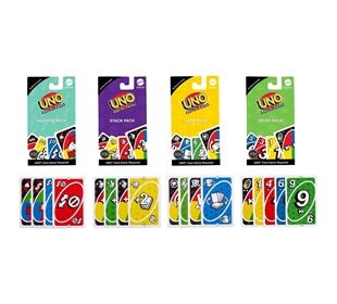 Mattel UNO Erweiterungssets im Thekendispl
