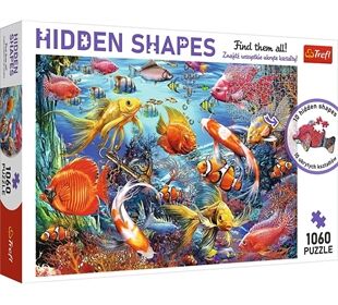 TREFL Puzzle Hidden Shapes 1060 – Unterwasserleben