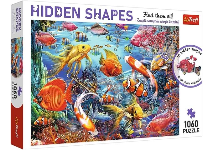TREFL Puzzle Hidden Shapes 1060 – Unterwasserleben