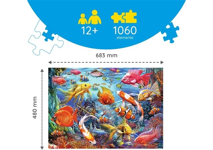 TREFL Puzzle Hidden Shapes 1060 – Unterwasserleben