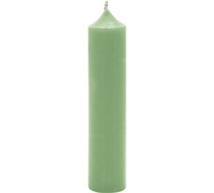  CYLINDER CANDLE sage Ø 2,2 x 10 cmStabkerze