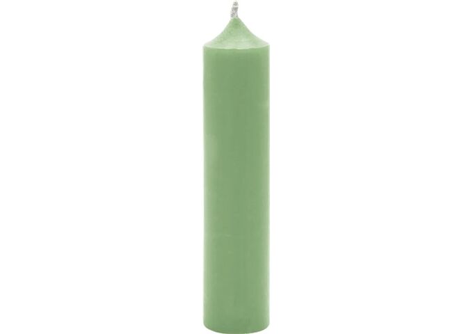  CYLINDER CANDLE sage Ø 2,2 x 10 cmStabkerze
