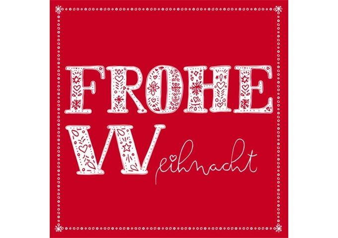 ihr Ideal Home Range Frohe Weihnacht blau Lunch-Servietten