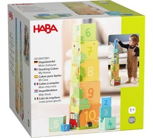 Haba Stapelwürfel Mein Zuh, (De/E/F/Nl/It/Es)