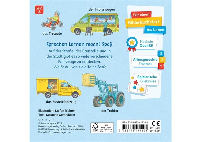 Ravensburger Mein Bilder-Wörterbuch Unsere Fahrzeuge