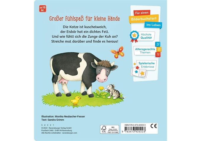 Ravensburger Mein Großes Fühlbuch PappbilderbuchÜbe