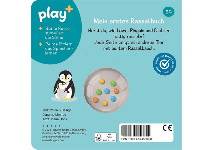Ravensburger Play Schütteln, Rasseln, Spielen Erste