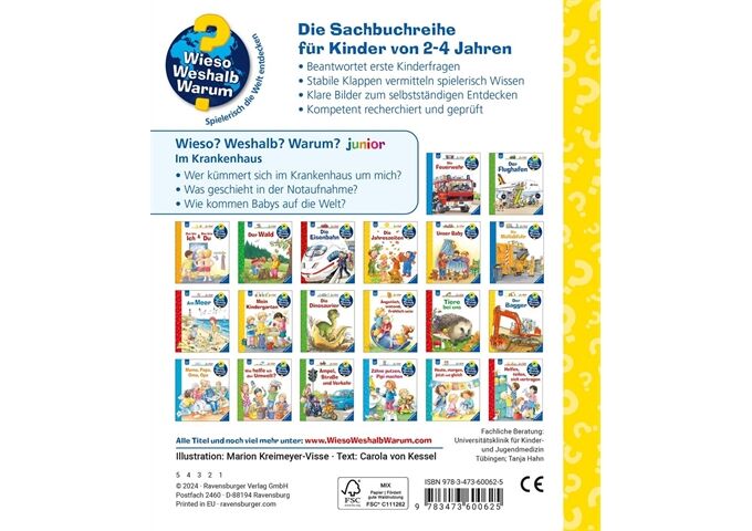 Ravensburger Www Jun., Band 75 Im Krankenhaus